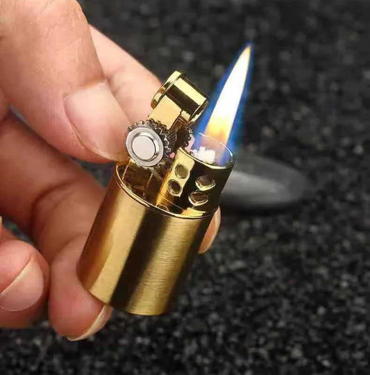 Mini Antique Vintage Flint Lighter – Retro Soft Flame Fluid Lighter